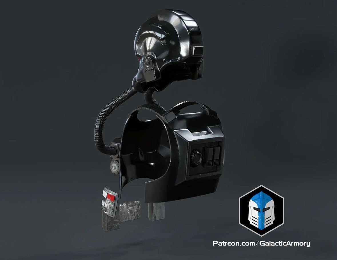 Tie Fighter Pilot Rüstung mit Helm Star Wars DIY Cosplay Maßstab 1:110