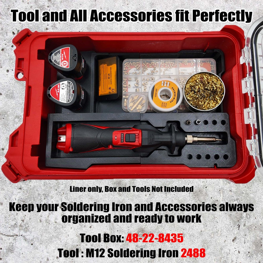 Milwaukee M12 Lötkolben Organizer Einsatz – Packout Compact 3D Druck8