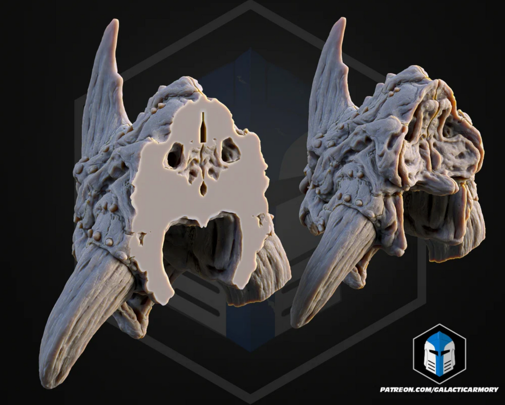 Reek Kopf /Skull Trophy 40 cm Star Wars Episode 2 | 3D Cosplay Prop DIY2