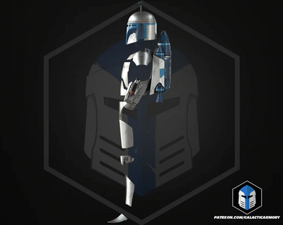 Jango Fett Fan Rüstung – Star Wars Cosplay DIY Kit – Ansicht 5