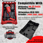 Milwaukee M18 Flex /Winkelschleifer Organizer Einsatz – Packout Compact 3D Druck6