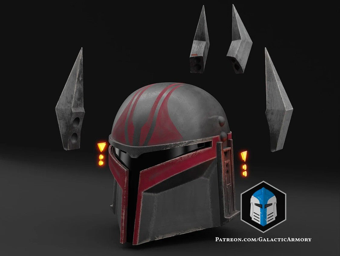 Gar Saxon Helm Star Wars DIY Cosplay Maßstab 1:16