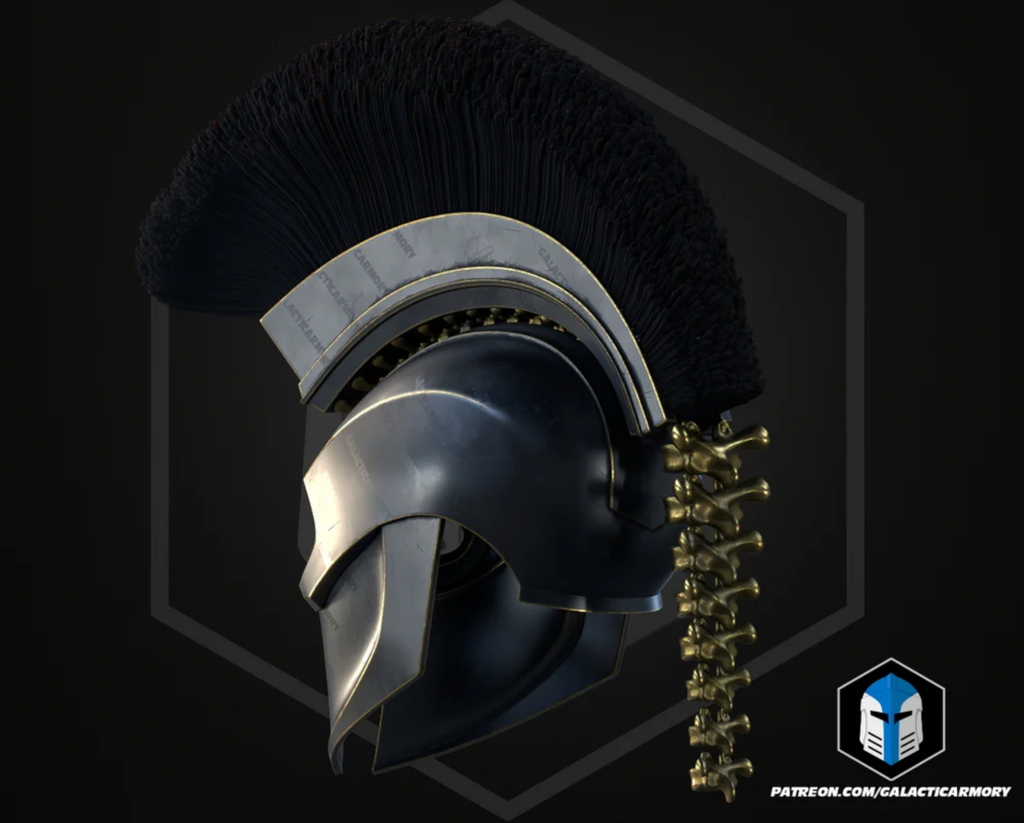 The Odyssey König Agamemnon Helm | 3D Cosplay Prop DIY | King Agamemnon Helmet4