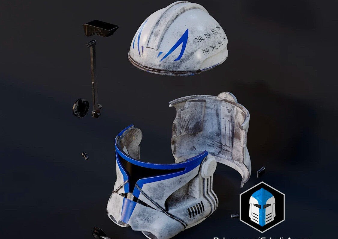 Captain Rex Helm Star Wars Realistisch DIY Cosplay Maßstab 1:11