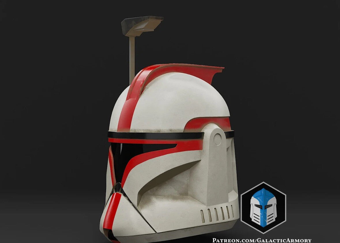 Clone Trooper Helm Phase 1 Commander/Captain Star Wars DIY Cosplay Maßstab 1:12