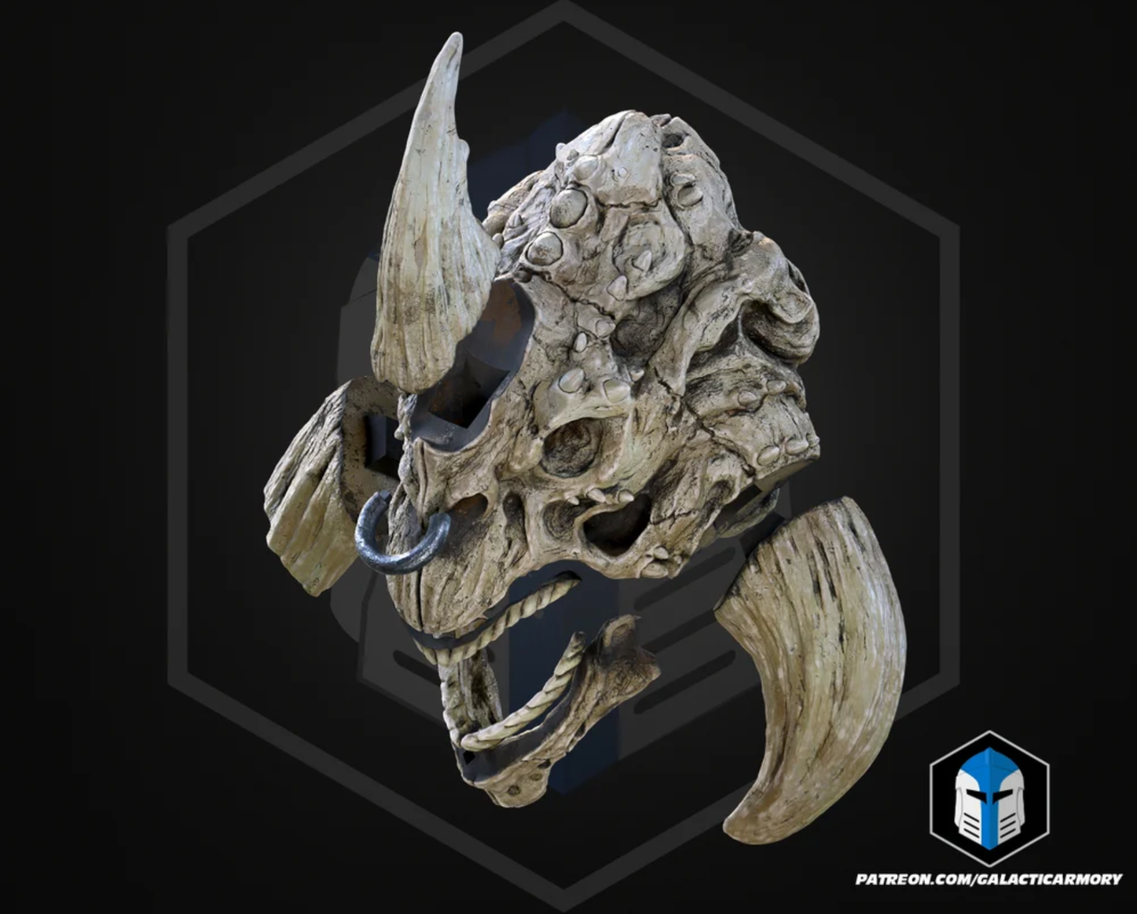 Reek Kopf /Skull Trophy 40 cm Star Wars Episode 2 | 3D Cosplay Prop DIY1