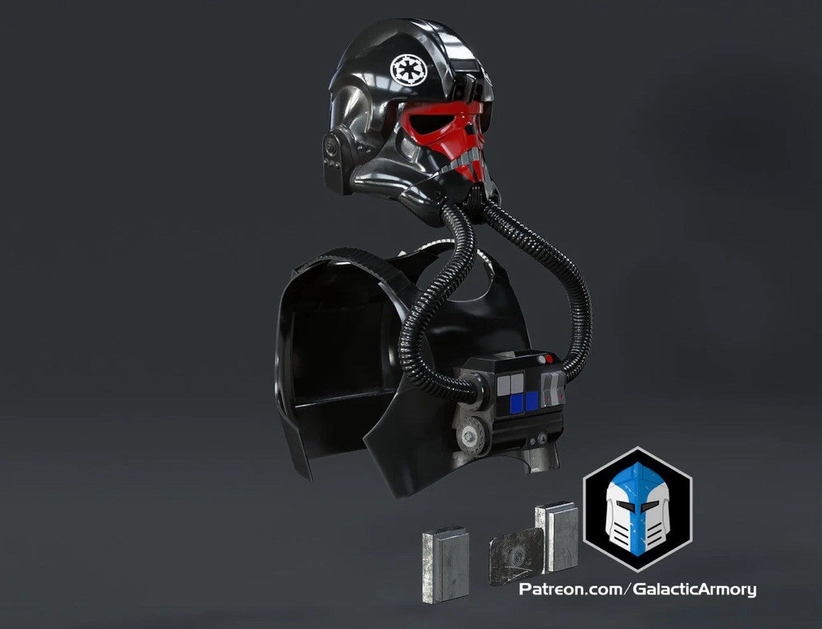 Tie Fighter Pilot Rüstung ohne Helm Star Wars DIY Cosplay Maßstab 1:113