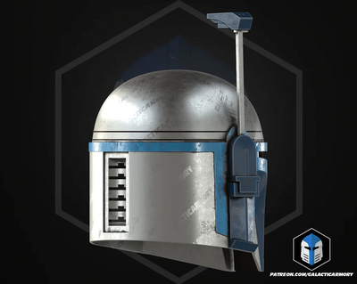Jango Fett AOTC Fan Helm – Star Wars Cosplay DIY Kit – Ansicht 8