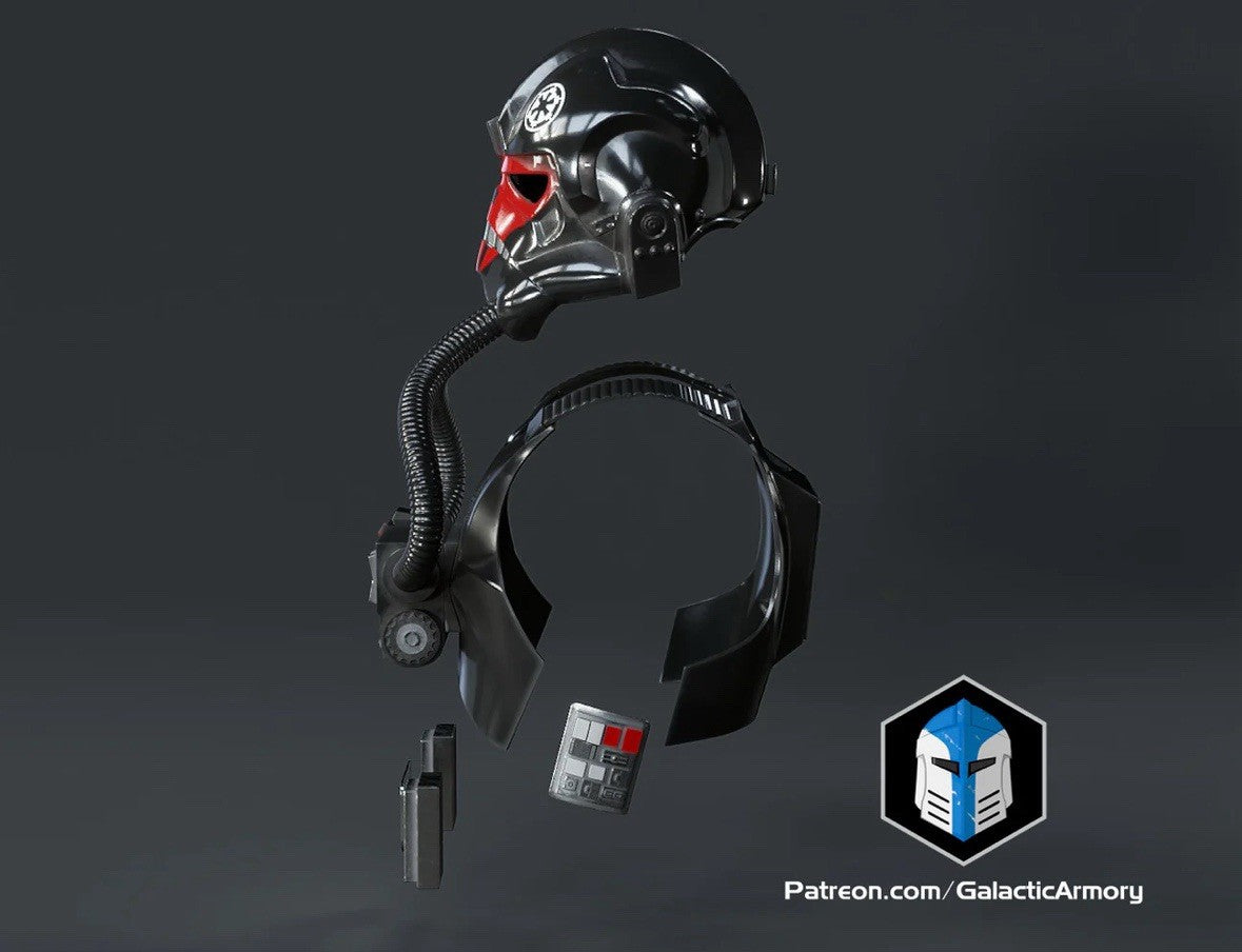 Tie Fighter Pilot Rüstung mit Helm Star Wars DIY Cosplay Maßstab 1:19