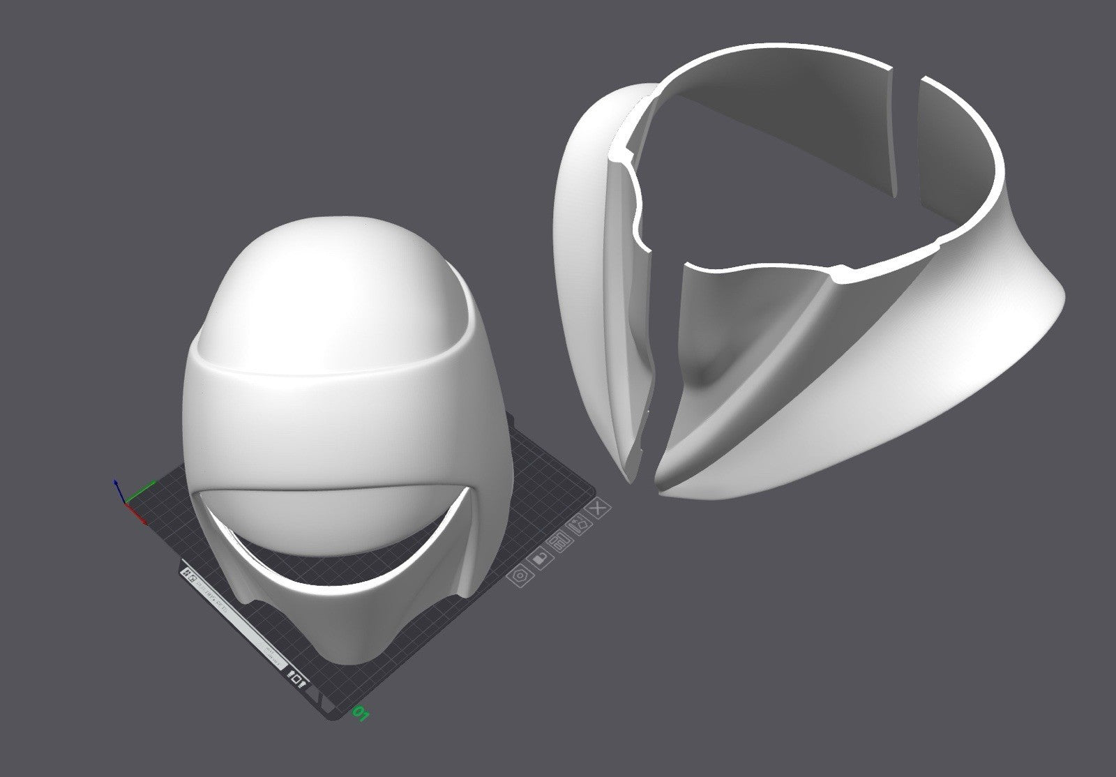 Royal Guard Ehrengarde Helm 3 Teile Star Wars Cosplay DIY Maßstab 1:11