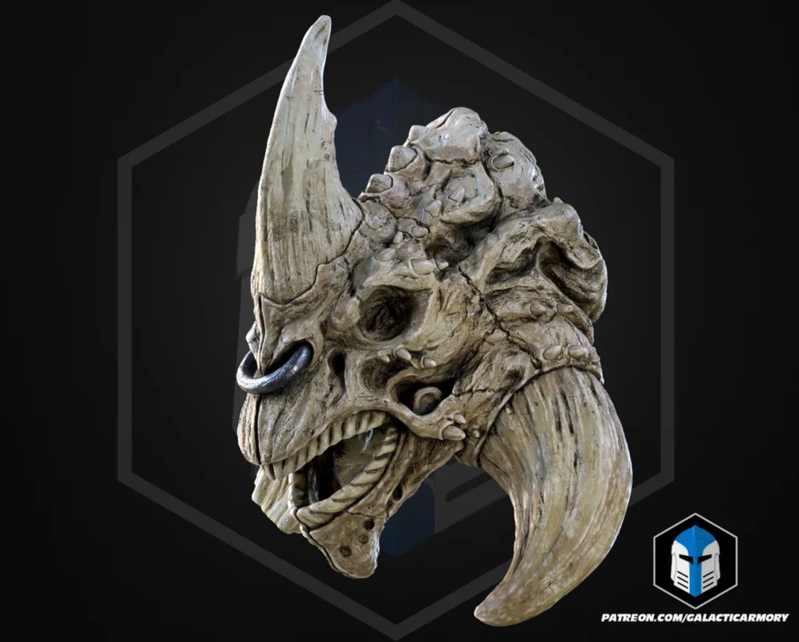 Reek Kopf /Skull Trophy 40 cm Star Wars Episode 2 | 3D Cosplay Prop DIY4