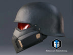 Helldivers 2 Light Gunner Helm Cosplay DIY Maßstab 1:111