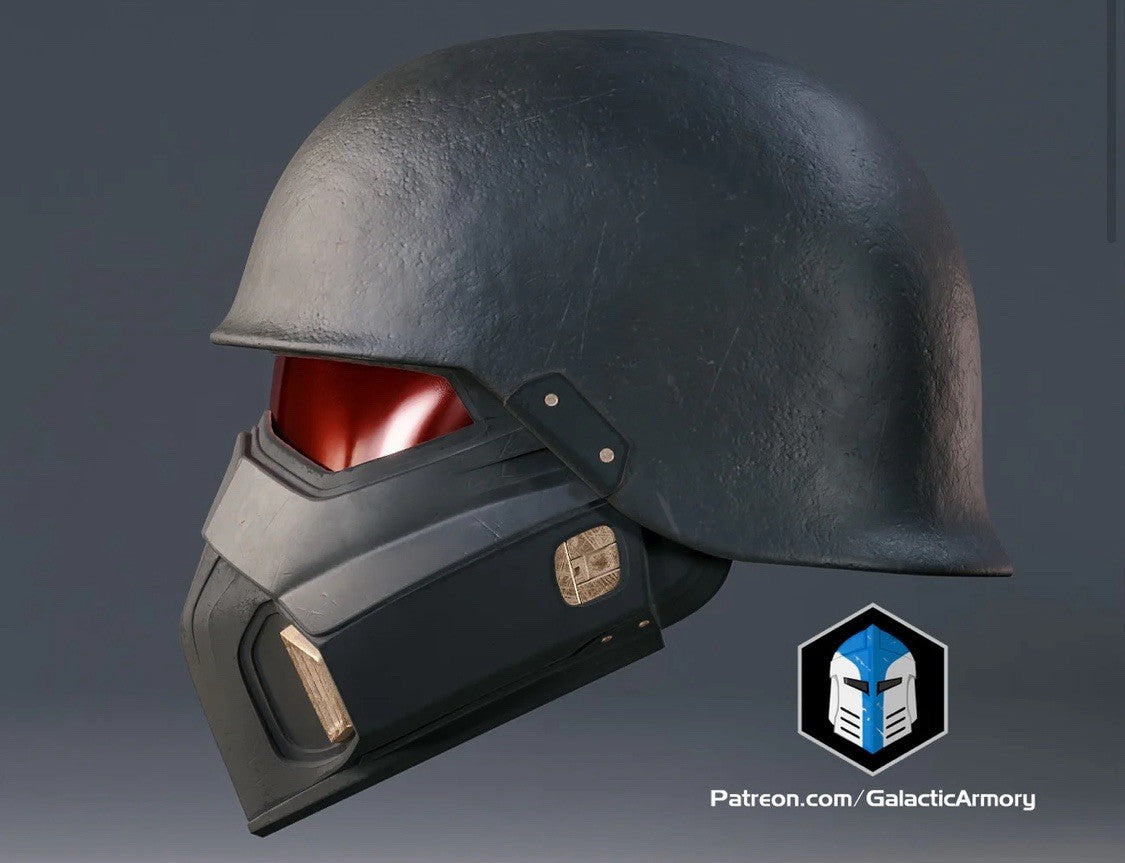 Helldivers 2 Light Gunner Helm Cosplay DIY Maßstab 1:111