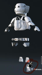 Holster für EC-17 Scout Trooper Blaster Maßstab 1:1 Star Wars1