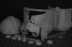 Captain Rex Helm Star Wars Realistisch DIY Cosplay Maßstab 1:12