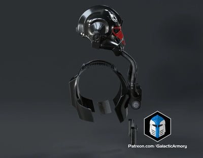 Tie Fighter Pilot Rüstung – Star Wars Cosplay DIY Kit – Ansicht 12