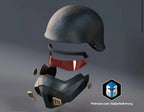 Helldivers 2 Light Gunner Helm Cosplay DIY Maßstab 1:19