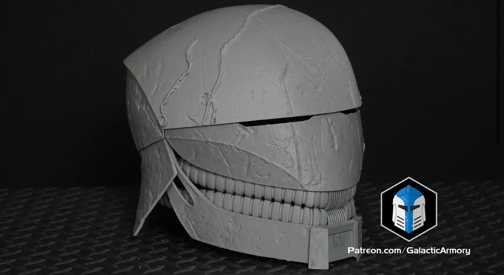 Acolyte Stranger Helm in einem Stück Star Wars Cosplay DIY Maßstab 1:14