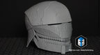 Acolyte Stranger Helm in einem Stück Star Wars Cosplay DIY Maßstab 1:14