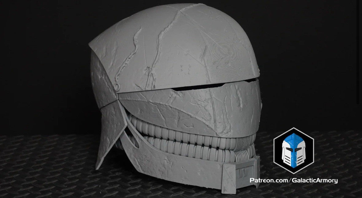 Acolyte Stranger Helm in einem Stück Star Wars Cosplay DIY Maßstab 1:14