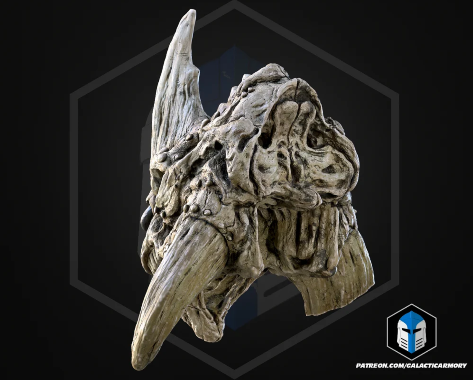 Reek Kopf /Skull Trophy 40 cm Star Wars Episode 2 | 3D Cosplay Prop DIY7