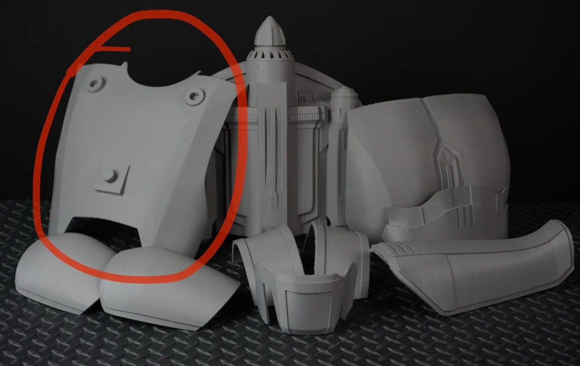 Bo Katan Rückenplatte Star Wars DIY Cosplay Maßstab 1:10