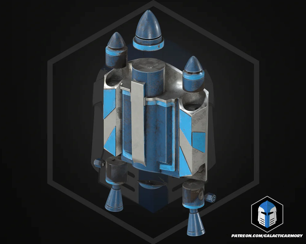 Jango Fett Jetpack inspiriert von Star Wars Life Size | Cosplay FanProp DIY Kit1