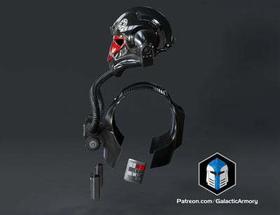 Tie Fighter Pilot Rüstung – Star Wars Cosplay DIY Kit – Ansicht 8