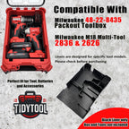 Milwaukee M18 Bohrschrauber Organizer Einsatz – Packout Compact 3D Druck6