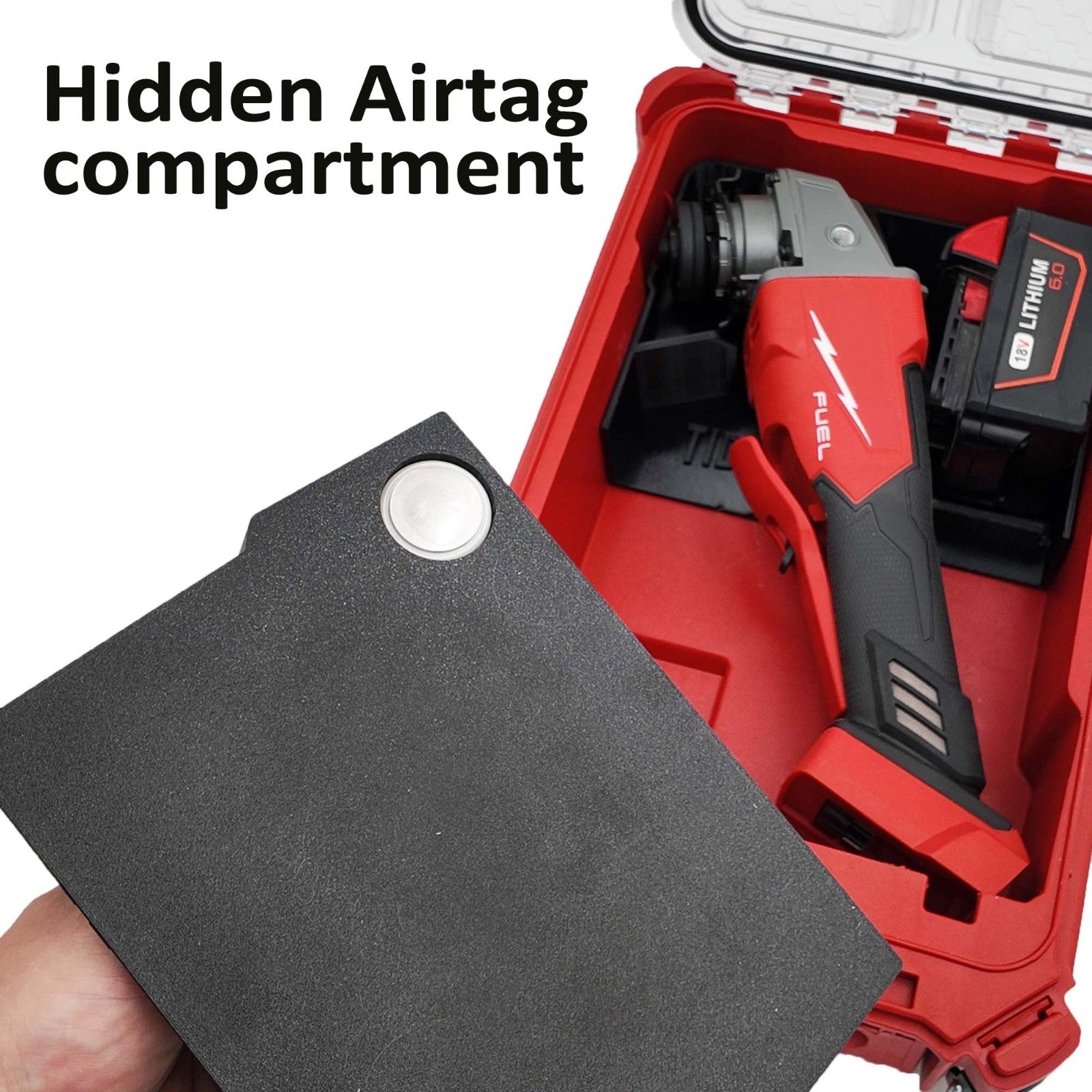 Milwaukee M18 Flex /Winkelschleifer Organizer Einsatz – Packout Compact 3D Druck3