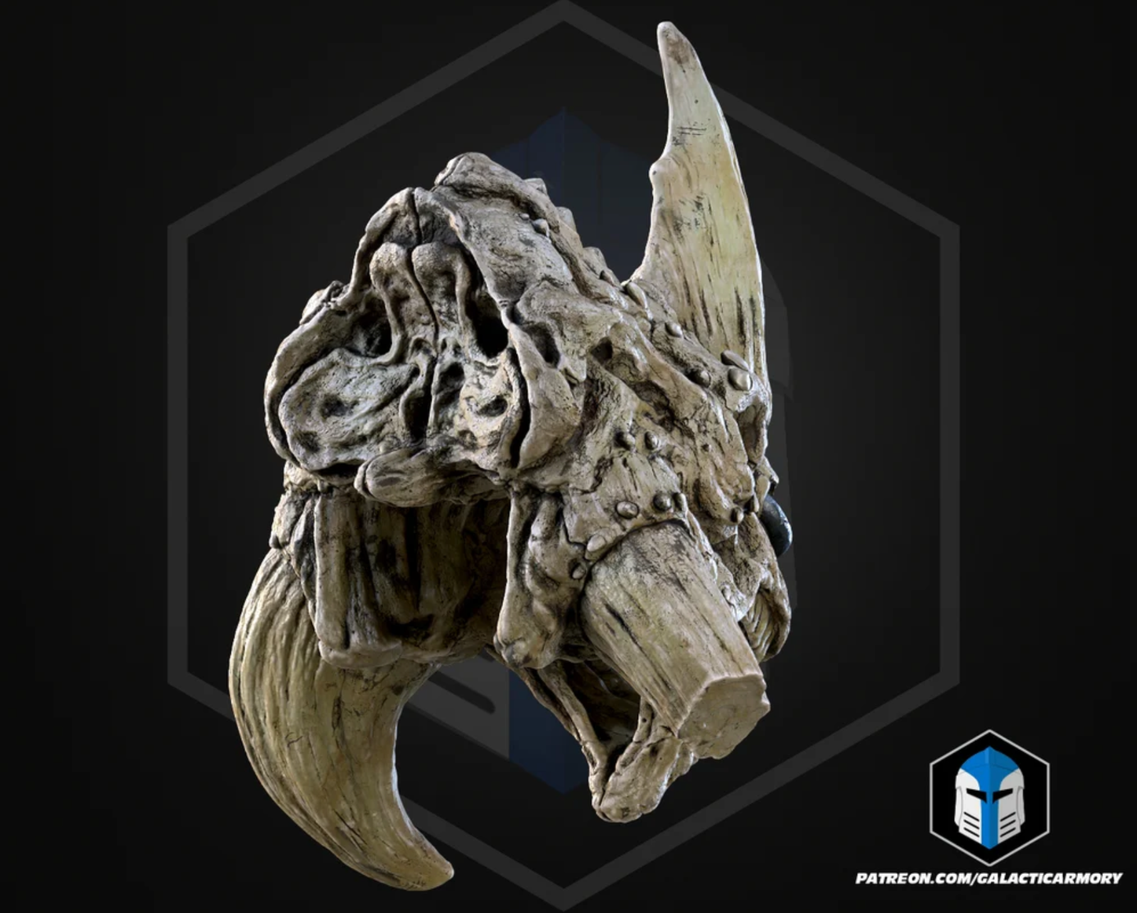Reek Kopf /Skull Trophy 40 cm Star Wars Episode 2 | 3D Cosplay Prop DIY9