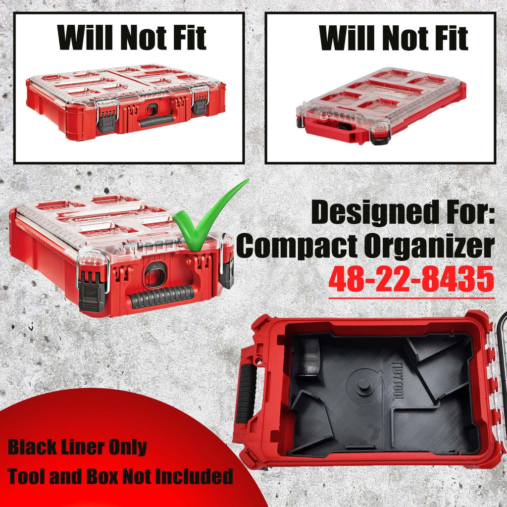 Milwaukee M18 Flex /Winkelschleifer Organizer Einsatz – Packout Compact 3D Druck5