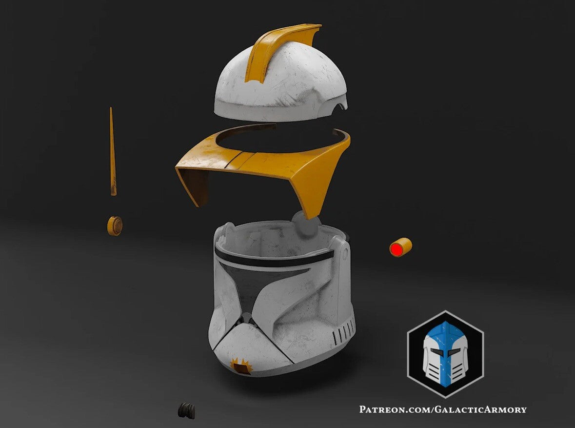Clone Trooper Helm Phase 1 Commander/Captain Star Wars DIY Cosplay Maßstab 1:13
